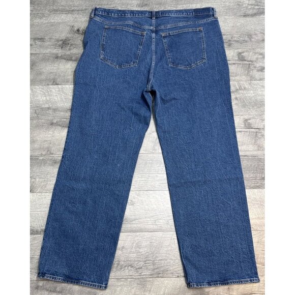 Abercrombie Fitch Jeans Womens 36 22 Tall 90s Relaxed High Rise Baggy Wide 47x33 - Picture 2 of 9